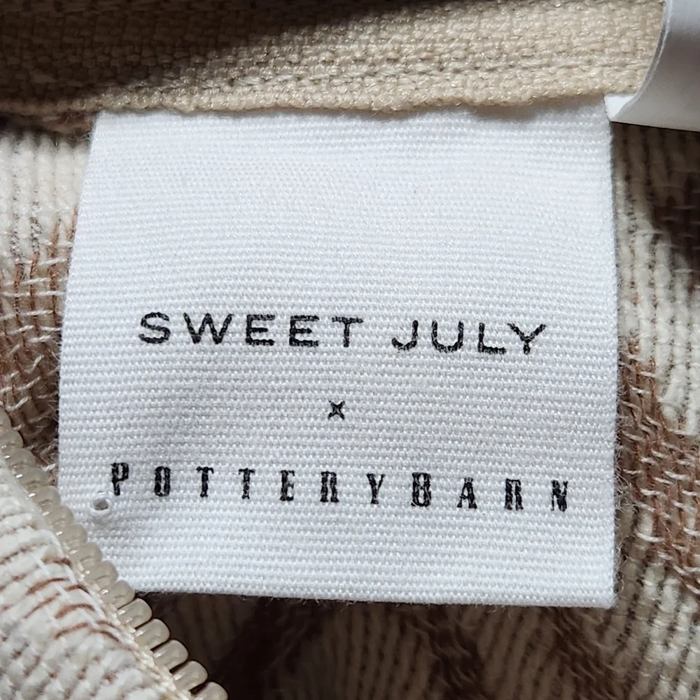 Sweet July x Pottery Barn Geo Caramel Standard Pillow Sham Cover